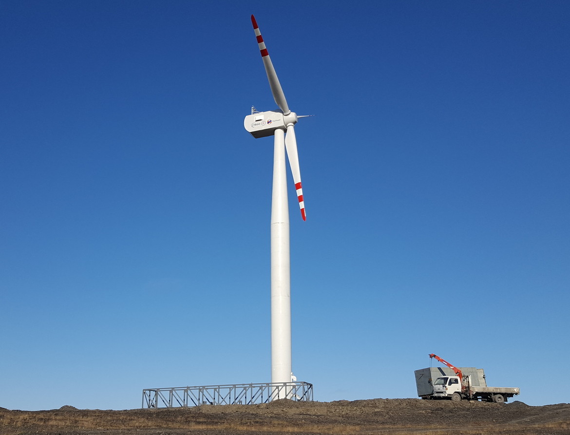 РусГидро завершило монтаж ветроустановок в поселке Тикси