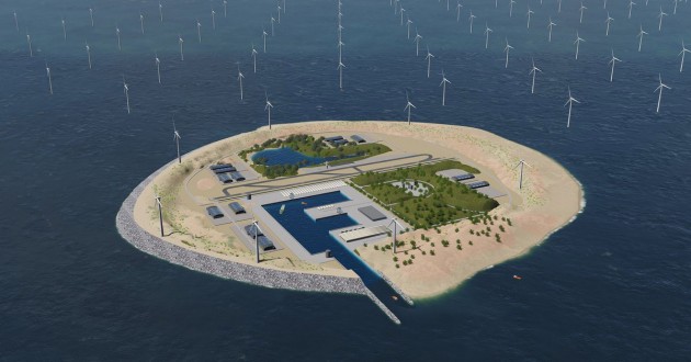 Нидерланды возведут искусственный остров и ветропарк