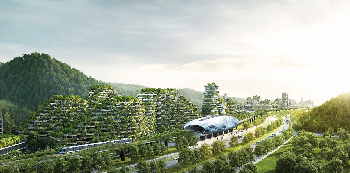 В Китае началось строительство первого «города-леса»
