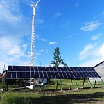 В Красноярском крае в одном из поселков построена ветро-солнечная электростанция