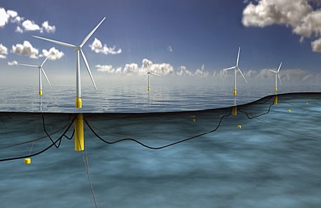 Statoil открыла первую в мире плавающую ветровую электростанцию