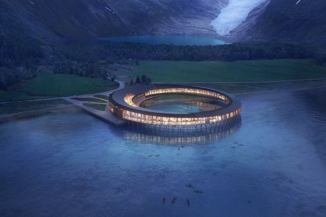 За полярным кругом построят отель на солнечных батареях