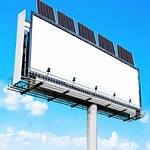 В Челябинске появились рекламные щиты на солнечных батареях